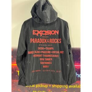 Rare Excision Paradox at the Rocks 2018 Red Rocks Tour Windbreaker M/L